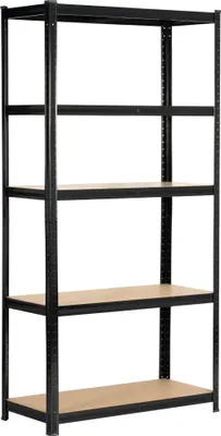 Obrázok produktu pre Akord Čierny Kovový Regál 90X40X180 Cm