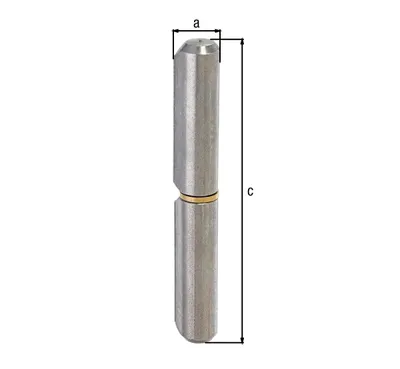 Immagine prodotto di GAH Profilo Alberts cerniera a rullo lunghezza 180mm perno-Ø 14mm - 414917