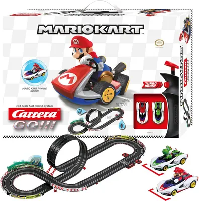 Produktbild von Carrera Mario Kart, Fahrzeug- & Schienen-Set, 6 Jahr(e), Schwarz, Rot, Grün, Weiß