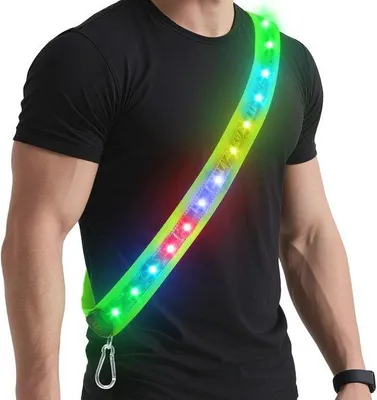 Productafbeelding van LED Reflecterende Riem voor Hardlopers - Verlichting en Veiligheid voor Nachtelijke Activiteiten