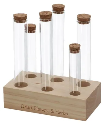 Obrázok produktu pre Esschert Design FH022, priehľadný, drevo, sklo, 6 kusov, jednofarebný, 150 mm, 80 mm