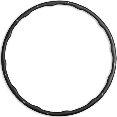 Produktbild von Matchu Sports Fitness Hula Hoop Reifen Ø 100 cm 1.5kg Schwarz - Gymnastikreifen Sportreifen Fitnessreifen