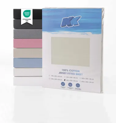 Obrázok produktu pre Bavlnené prestieradlo Jersey 160x200+30 cm, rôzne farby