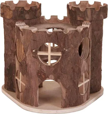 Productafbeelding van Natuurlijk Leven Speelkasteel met Torens voor Kleine Dieren 17 × 15 × 12 cm