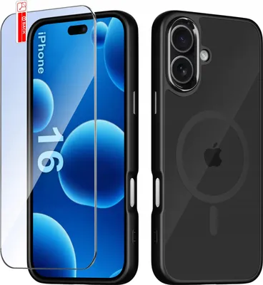 Produktbild von iPhone 16 CASE Hülle für MagSafe MATT Magnetisch PREMIUM + Glas 9H