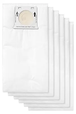 Staubbeutel für Captura Stabstaubsauger, 6er-Pack, Papier, grau