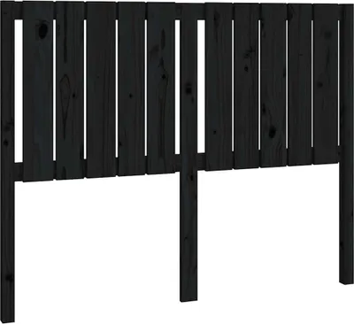 Obrázok produktu pre vidaXL Čelo postele čierne 125,5x4x100 cm Masívne borovicové drevo
