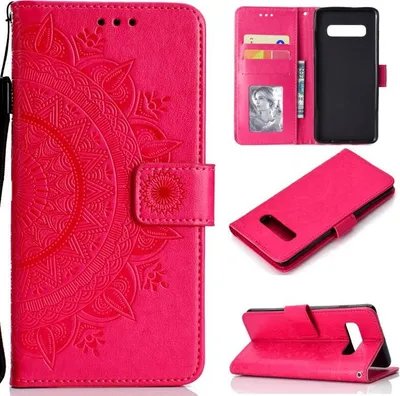 Obrázek produktu pro Pouzdro pro Samsung Galaxy S10 Pouzdro na mobilní telefon Flipové pouzdro Kryt na mobilní telefon Mandala Pink