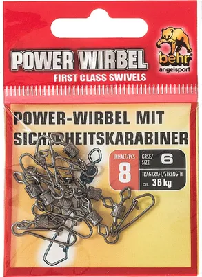 Produktbild von Wirbel mit Sicherheitskarabiner Gr. 6