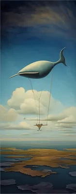 Produktbild von Wallario Poster - Himmlische Segelfahrt, Kunstdruck Größe: 50 x 125 cm