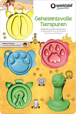 Produktbild von spielstabil Stempelset Geheimnisvolle Tierspuren