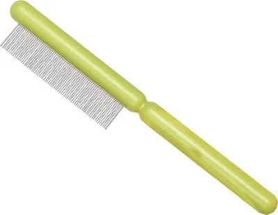 Produktbild von Haustierhaarkamm, glättend, ABS-Griff, Edelstahlzähne, abgerundete Spitzen, Fellpflege zur Knotenentfernung