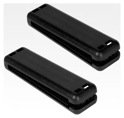 Produktbild von 2 Stück Sicherheitsgurt Clip, Universeller Sicherheitsgurtversteller für Autos, Gurtstopper, Druckminderer für Schultern und Nacken, Schwarz