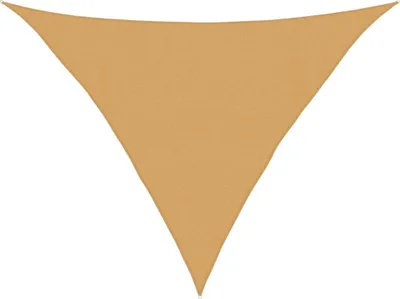 Image de Voile d'ombrage 160 g/m² triangulaire sable 4x4x5,8 m PEHD