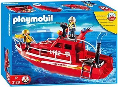 Produktbild von PLAYMOBIL 3128 - Fire Rescue Boat with Pump