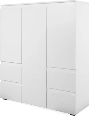 Produktbild von Highboard mit 4 Schubladen weiß matt 116 cm - IMAGE - Die Möbelfundgrube