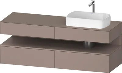Produktbild von DURAVIT QA4778043430010 QTG KWTU WH Ek. 1600x550x600 bs. Mt.