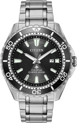 Produktbild von Citizen Promaster | Eco Drive Taucheruhr Edelstahl, schwarz BN0191-82E