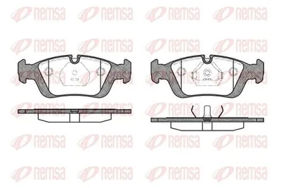 Produktbild von REMSA Bremsbeläge Satz Vorne Bremsklötze für BMW 3 Limousine (E46) 0384.00