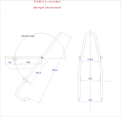 Zdjęcie produktu dla Tubus Tara Lowrider Bagażnik czarny 26-28'' czarny 26-28''