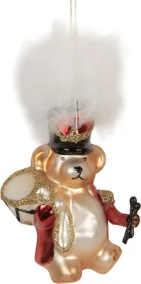 Image de Clayre & Eef Pendentif de Noël Ours 9x5x12 cm Verre doré