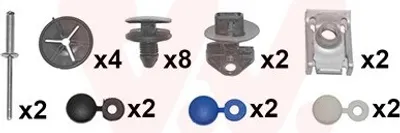 Produktbild von VAN WEZEL Montagesatz Stoßfänger 4042793 Hinten passend für PEUGEOT 308 I Schrägheck (4A, 4C)