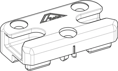 Immagine prodotto di ROTO NT/NX SH pezzo di chiusura MVS PVC 13V con base KBE/KÖMMERLING/TROCAL zinco