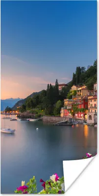 Produktbild von MuchoWow® Poster Italien - Sonnenuntergang - See 20x40 cm - Plakat - Foto