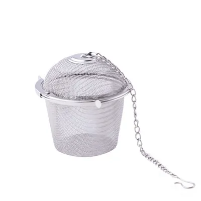 Produktbild von Teefilter mit hängendem Kettensieb Edelstahl Edelstahlsieb Teefilter für die Küche-8.5cm
