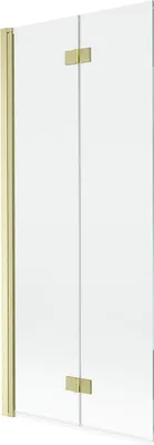 Immagine prodotto di Mexen Mist paratia da doccia a 2 ante sinistra 80 x 150 cm, trasparente, oro spazzolato - 8A9-080-002-55-00-L