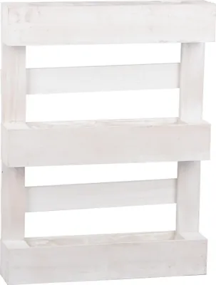 Produktbild von UNUS® Paletten Holz Kästen Kunststoffeinsatz weiß groß Dekoration Deko