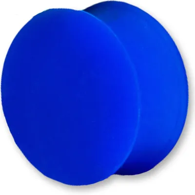 Produktbild von viva-adorno 1 Stück 8mm Silikon Plug Ohr Piercing Flesh Tunnel Silikon Plug in verschiedenen Farben Größe 6 - 20mm Z29 Blau