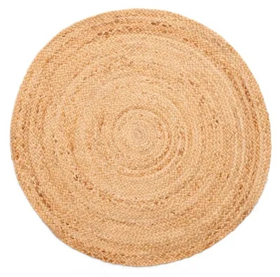 Produktbild von Natürlicher Jute-Teppich NATURE rund diverse Größen, Maße:120x120cm
