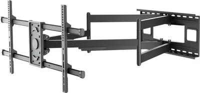 Zdjęcie produktu dla Goobay 71197, 200 x 200 mm, 800 x 400 mm, -15 - 5°, -60 - 60°, Stal, Czarny