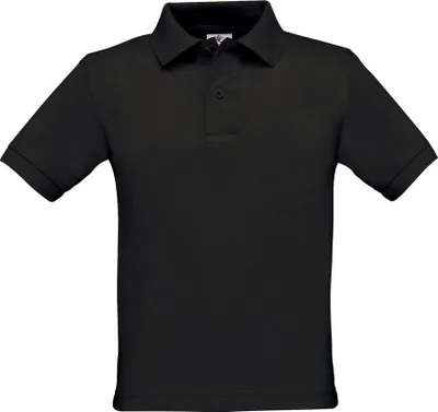 Produktbild von BCPK486 - B&C Kids´ Polo Safran Black    9/11 (134/146)