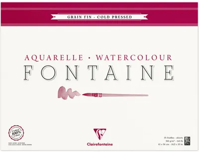 Produktbild von Clairefontaine Aquablo. FKorn FON 300g 42x56 25Bl
