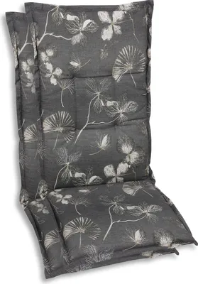 Produktbild von GO-DE Textil, Sesselauflage Mittellehner, 2er Set, Farbe: taupe, Maße ca.: 108 cm x 50 cm x 6 cm, Rückenhöhe: 60