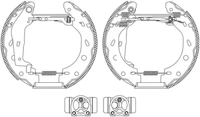 Produktbild von TEXTAR 84057400 Bremsensatz Trommelbremse Hinten