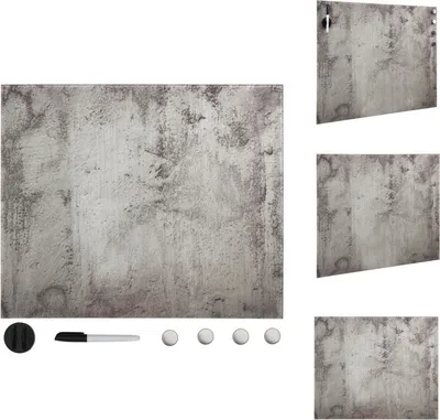 Image de vidaXL Tableau magnétique mural verre 40x40 cm - Tableaux blancs
