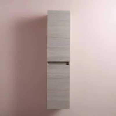 Produktbild von Hochschrank für das Badezimmer in Holzoptik, Wandmontage
