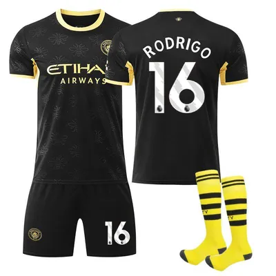 Produktbild von #16 RODRIGO Man City away game,26-27 football jersey for Kids and Adults SIZE:20