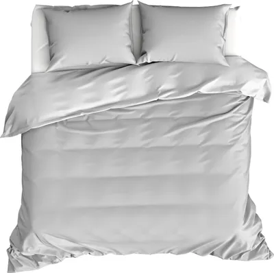 Zdjęcie produktu dla Poszwa na kołdrę Moodit, Basil Silver - 200 x 220 + (2x) 60 x 70 cm - bawełna