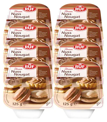 Obrázek produktu pro RUF tmavý oříškový nugát 125g x 8 balení