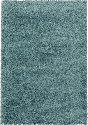 Produktbild von Hochflor Teppich Sima rechteckig, Farbe: Blau, Größe:140x200 cm
