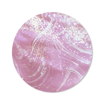Produktbild von MuchoWow® Mauspad Mousepad Marmor - Rosa - Weiß - Gold 50x50 cm - Mousepads - Maus Mat - Pad - Mausunterlage - Vinyl