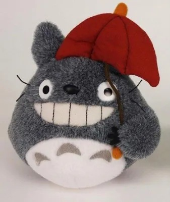 Zdjęcie produktu dla Sun Arrow Mój Sąsiad Totoro pluszowa figurka Totoro Czerwony Parasol 15 cm S-2607