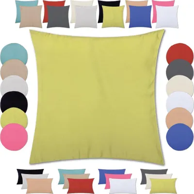 Produktbild von Kissenhülle (Serie Ellen) 40x40cm Zierkissenhülle Dekokissenhülle Dekokissen, Farbe: Grün