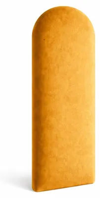 Image de Panneau rembourré - Coussin mural 100 x 30 cm - Rembourrage mural - Tête de lit - Panneau mural 3D orange, jaune