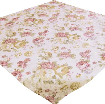 Produktbild von Tischdecke CHLOE Rosen Blüten Jacquard Polyester 85 x 85 cm