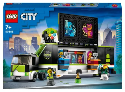 Produktbild von LEGO 60388 Gaming Turnier Truck, LKW-Spielzeug mit Minifiguren, Gamer-Geschenk für Jungen und Mädchen und Fans von E-Sports ab 7 Jahren